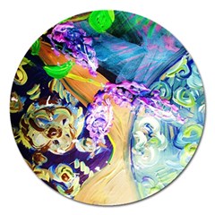 Blue Lilac On A Countertop 3 Magnet 5  (round) by bestdesignintheworld