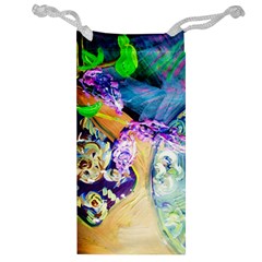 Blue Lilac On A Countertop 3 Jewelry Bags by bestdesignintheworld