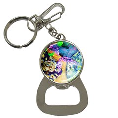 Blue Lilac On A Countertop 3 Bottle Opener Key Chains by bestdesignintheworld