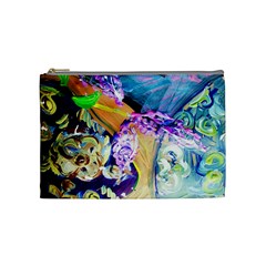 Blue Lilac On A Countertop 3 Cosmetic Bag (medium)  by bestdesignintheworld