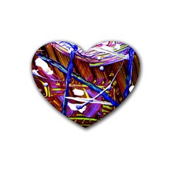 Depression 3 Rubber Coaster (heart)  by bestdesignintheworld