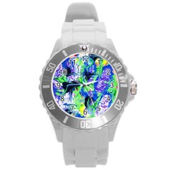 Lilac 3 Round Plastic Sport Watch (l) by bestdesignintheworld