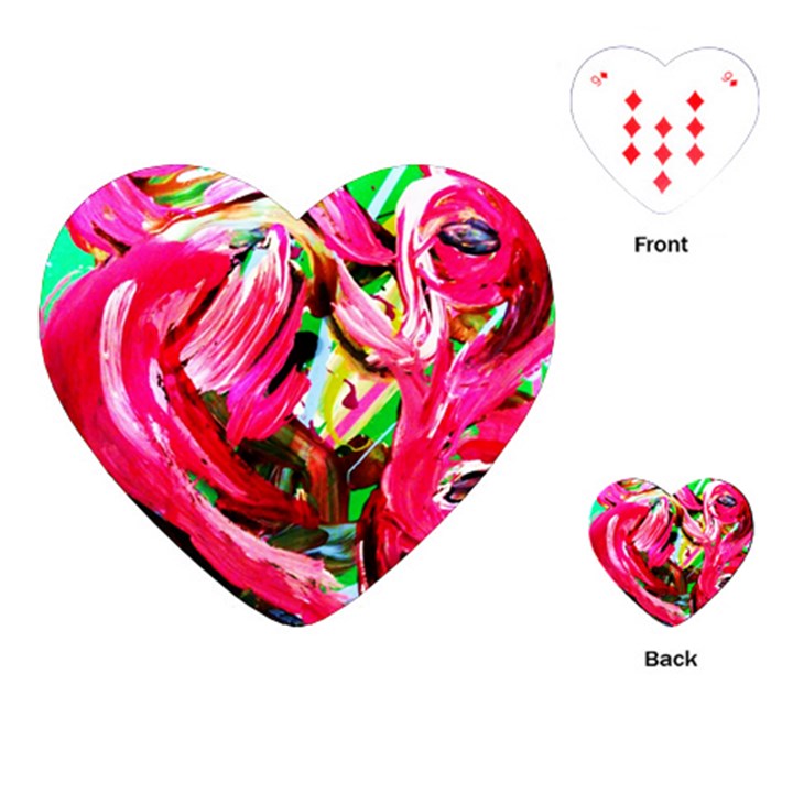 Flamingo   Child Of Dawn 5 Playing Cards (Heart) 