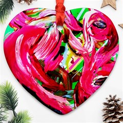 Flamingo   Child Of Dawn 5 Heart Ornament (two Sides) by bestdesignintheworld