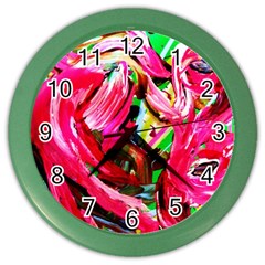 Flamingo   Child Of Dawn 5 Color Wall Clocks by bestdesignintheworld