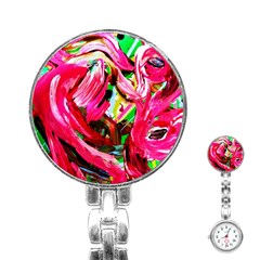 Flamingo   Child Of Dawn 5 Stainless Steel Nurses Watch by bestdesignintheworld