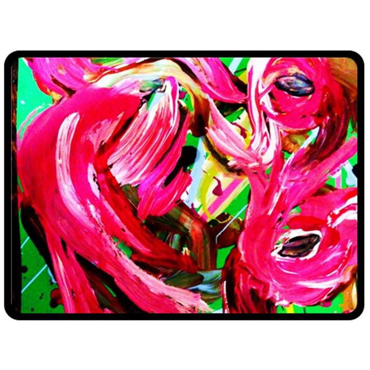 Flamingo   Child Of Dawn 5 Double Sided Fleece Blanket (Large) 