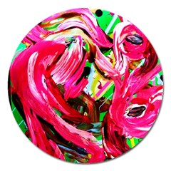 Flamingo   Child Of Dawn 5 Magnet 5  (round) by bestdesignintheworld