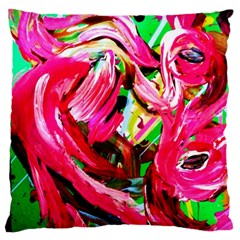 Flamingo   Child Of Dawn 5 Large Flano Cushion Case (one Side) by bestdesignintheworld