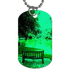 Hot Day In Dallas 24 Dog Tag (one Side) by bestdesignintheworld