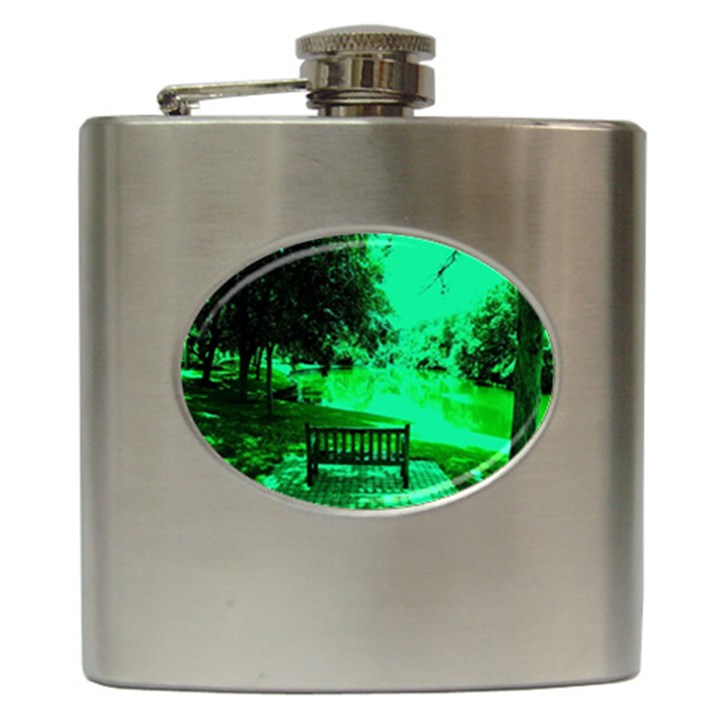 Hot Day In Dallas 24 Hip Flask (6 oz)