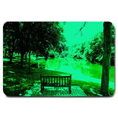 Hot Day In Dallas 24 Large Doormat  by bestdesignintheworld