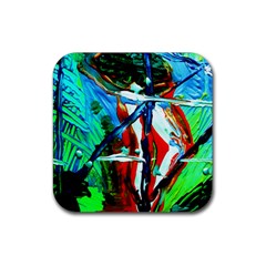 Depression 4 Rubber Coaster (square)  by bestdesignintheworld