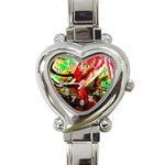 Flamingo   Child Of Dawn 4 Heart Italian Charm Watch Front