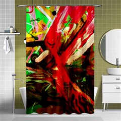 Flamingo   Child Of Dawn 4 Shower Curtain 48  X 72  (small)  by bestdesignintheworld