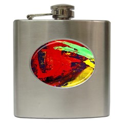 Balboa   Island On A Sand 19 Hip Flask (6 Oz) by bestdesignintheworld