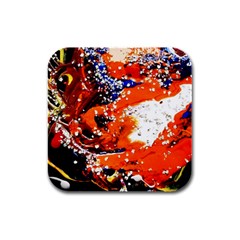 Smashed Butterfly 2 Rubber Square Coaster (4 Pack)  by bestdesignintheworld