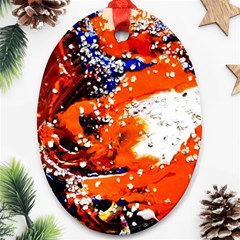 Smashed Butterfly 2 Oval Ornament (two Sides) by bestdesignintheworld