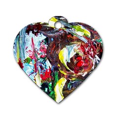 Eden Garden 12 Dog Tag Heart (one Side) by bestdesignintheworld