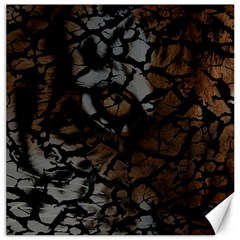 Earth Texture Tiger Shades Canvas 12  X 12   by LoolyElzayat