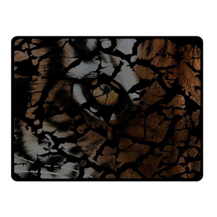 Earth Texture Tiger Shades Fleece Blanket (Small)