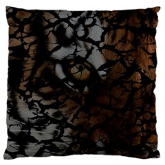 Earth Texture Tiger Shades Large Cushion Case (two Sides) by LoolyElzayat