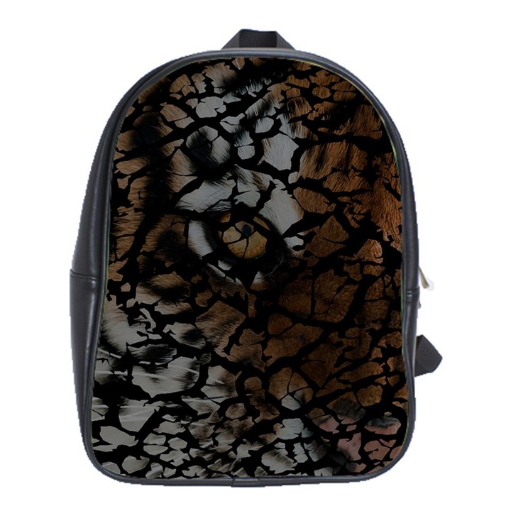 Earth Texture Tiger Shades School Bag (XL)