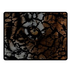 Earth Texture Tiger Shades Double Sided Fleece Blanket (small)  by LoolyElzayat