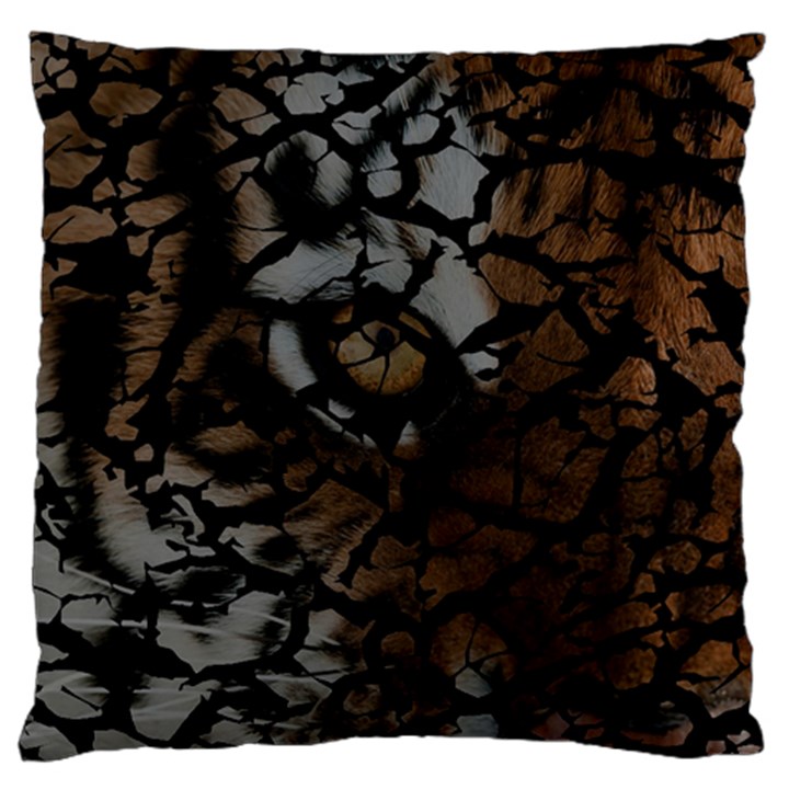 Earth Texture Tiger Shades Standard Flano Cushion Case (One Side)