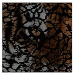 Earth Texture Tiger Shades Large Satin Scarf (Square) Front