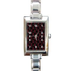 Intricate Polygons Pattern Rectangle Italian Charm Watch by dflcprints