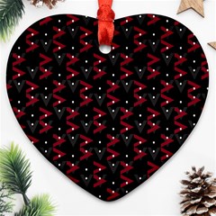 Intricate Polygons Pattern Ornament (heart) by dflcprints