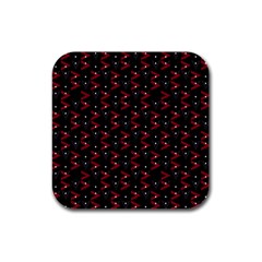 Intricate Polygons Pattern Rubber Square Coaster (4 Pack)  by dflcprints