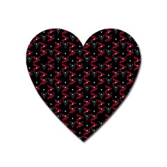 Intricate Polygons Pattern Heart Magnet by dflcprints