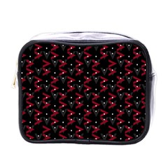 Intricate Polygons Pattern Mini Toiletries Bags by dflcprints