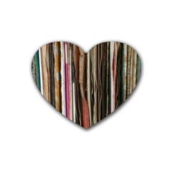 Old Singles Heart Coaster (4 Pack)  by DeneWestUK