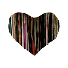 Old Singles Standard 16  Premium Heart Shape Cushions by DeneWestUK