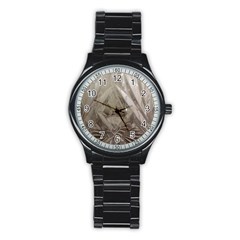 Cut Crystal Stainless Steel Round Watch by DeneWestUK