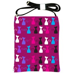 Cats Shoulder Sling Bags by luizavictorya72