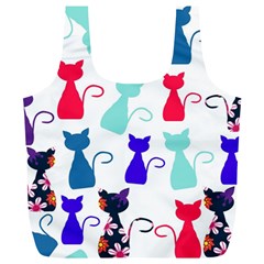 Cats Full Print Recycle Bags (l)  by luizavictorya72