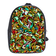 Artwork By Patrick-colorful-46 School Bag (xl) by ArtworkByPatrick