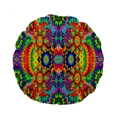 Artwork By Patrick-colorful-47 Standard 15  Premium Round Cushions by ArtworkByPatrick