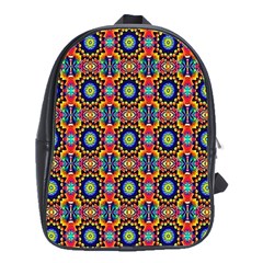 Artwork By Patrick-colorful-47 1 School Bag (large) by ArtworkByPatrick