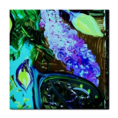 Lilac And Lillies 1 Tile Coasters by bestdesignintheworld