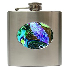 Lilac And Lillies 1 Hip Flask (6 Oz) by bestdesignintheworld