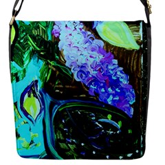 Lilac And Lillies 1 Flap Messenger Bag (s) by bestdesignintheworld