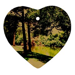 Hot Day In Dallas 25 Ornament (heart) by bestdesignintheworld