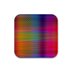 Colorful Sheet Rubber Coaster (square)  by LoolyElzayat