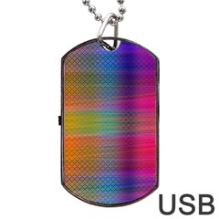 Colorful Sheet Dog Tag Usb Flash (two Sides) by LoolyElzayat