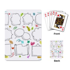 Set Chalk Out Chitchat Scribble Playing Card by Nexatart